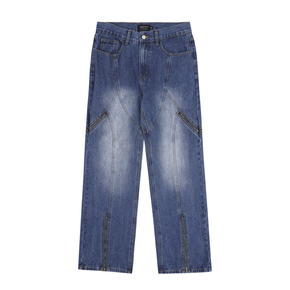 Fashion Personality Wide Leg Jeans Men