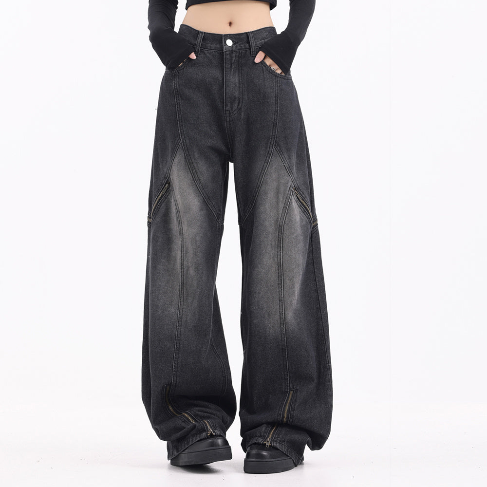 Fashion Personality Wide Leg Jeans Men