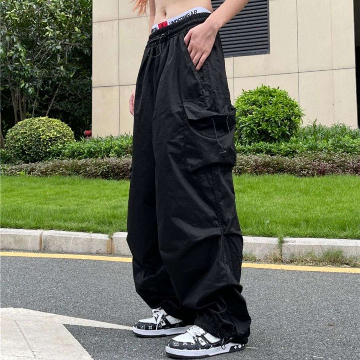 Cargo Pants Hip Hop Loose Couple Wide Leg Casual