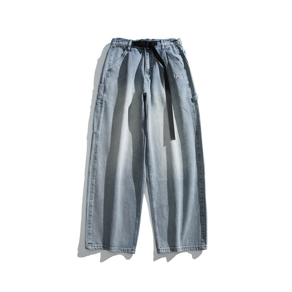 Fashion Personality Retro Loose Jeans Men