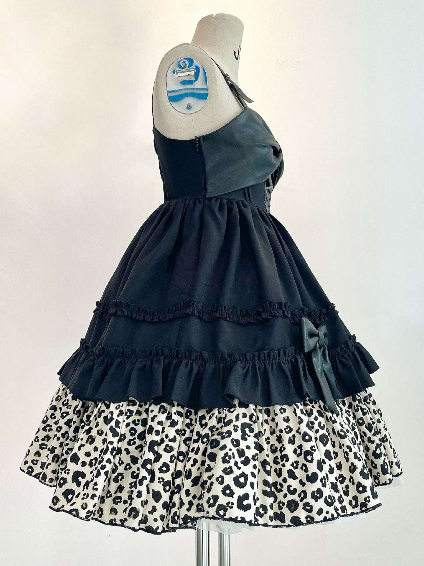 Lolita Sweet Cool Leopard Jsk Babes Punk Y2k